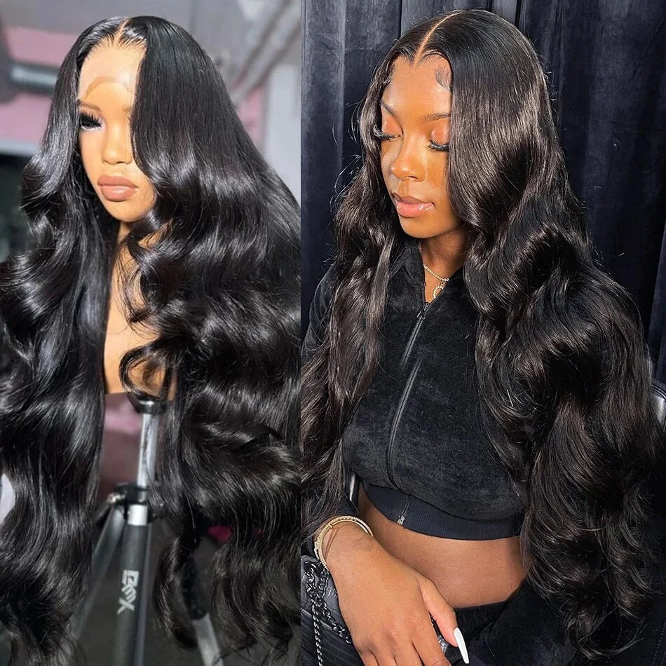 Body Wave Brazilian Wigs Lace Front Human Hair Wigs HD Transparent virgin 13X4 Frontal  Pre 200 Density Pre Plucked For Women