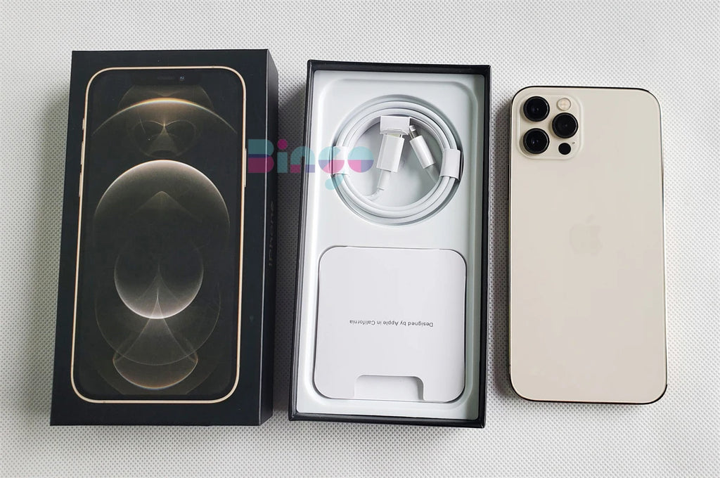 iPhone 12 Pro Max A2342 128GB 256/512GB 6GB RAM 5G 12MP A14 IOS 6.7" Super Retina XDR OLED Face ID NFC eSim Genuine Mobile Phone