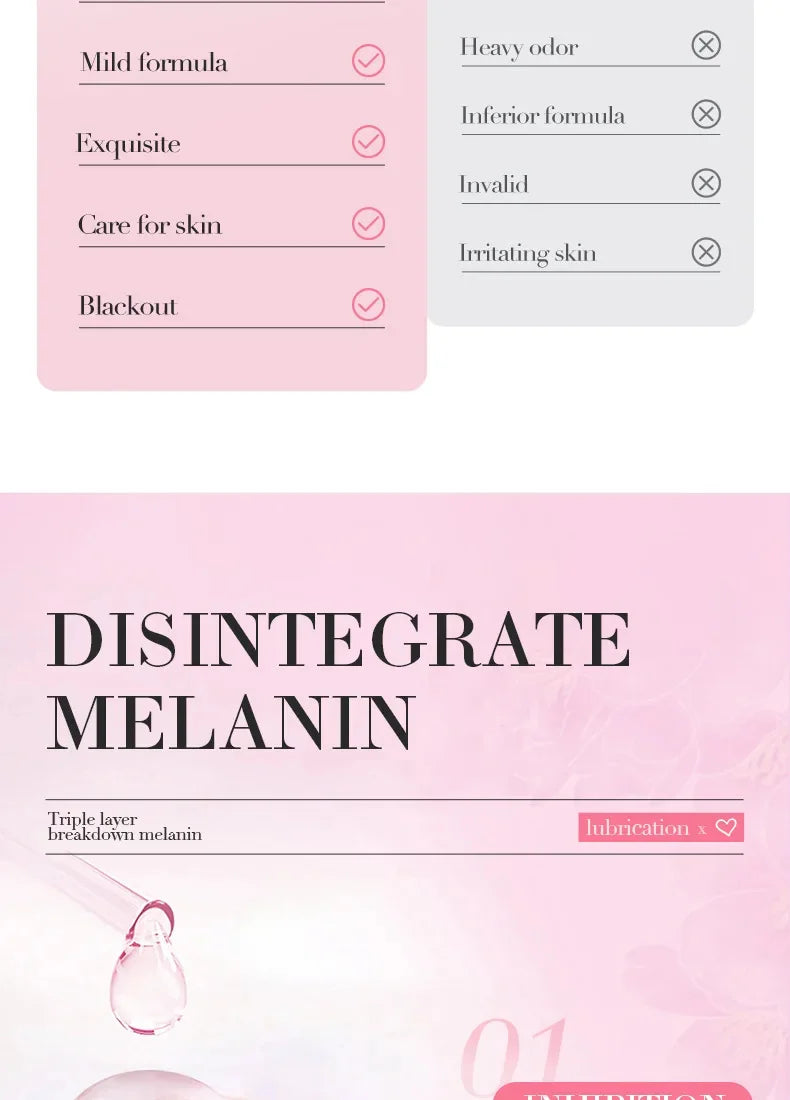 Body Whitening Cream Arms Thighs Underarm Knees Whitening Essence Cream Brighten Moisturizing Body Korean Skin Care Products