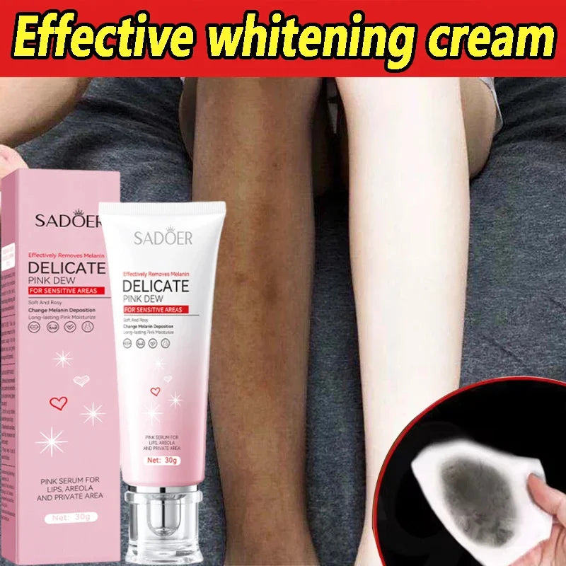 Body Whitening Cream Arms Thighs Underarm Knees Whitening Essence Cream Brighten Moisturizing Body Korean Skin Care Products