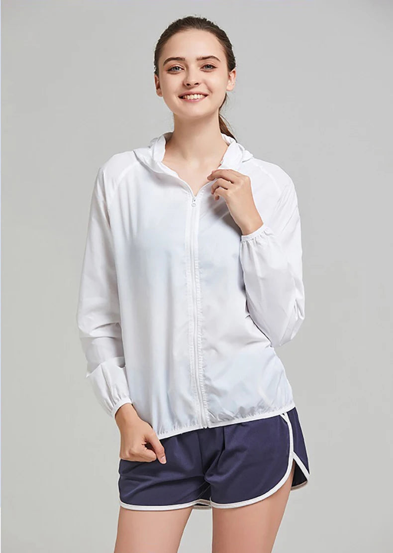 JNLN Unisex Hiking Jacket Men Women Waterproof Quick Dry Camping Windbreaker Outdoor Trekking Fishing Rain Coat Anti UV Clothes