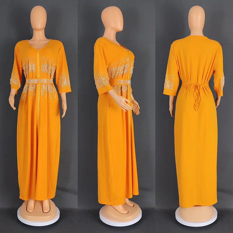 African Evening Dresses for Women Elegant Dashiki Ankara Outfits Gown Plus Size Turkey Wedding Party Long Maxi Dress 2023 New