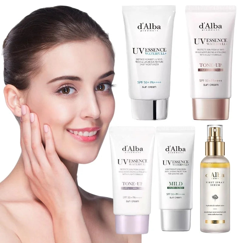 100ml White Truffle Spray Essence 50ml Sunscreen Set Full-Body UV Protection SPF Moisturizing Brightening Skincare Duo