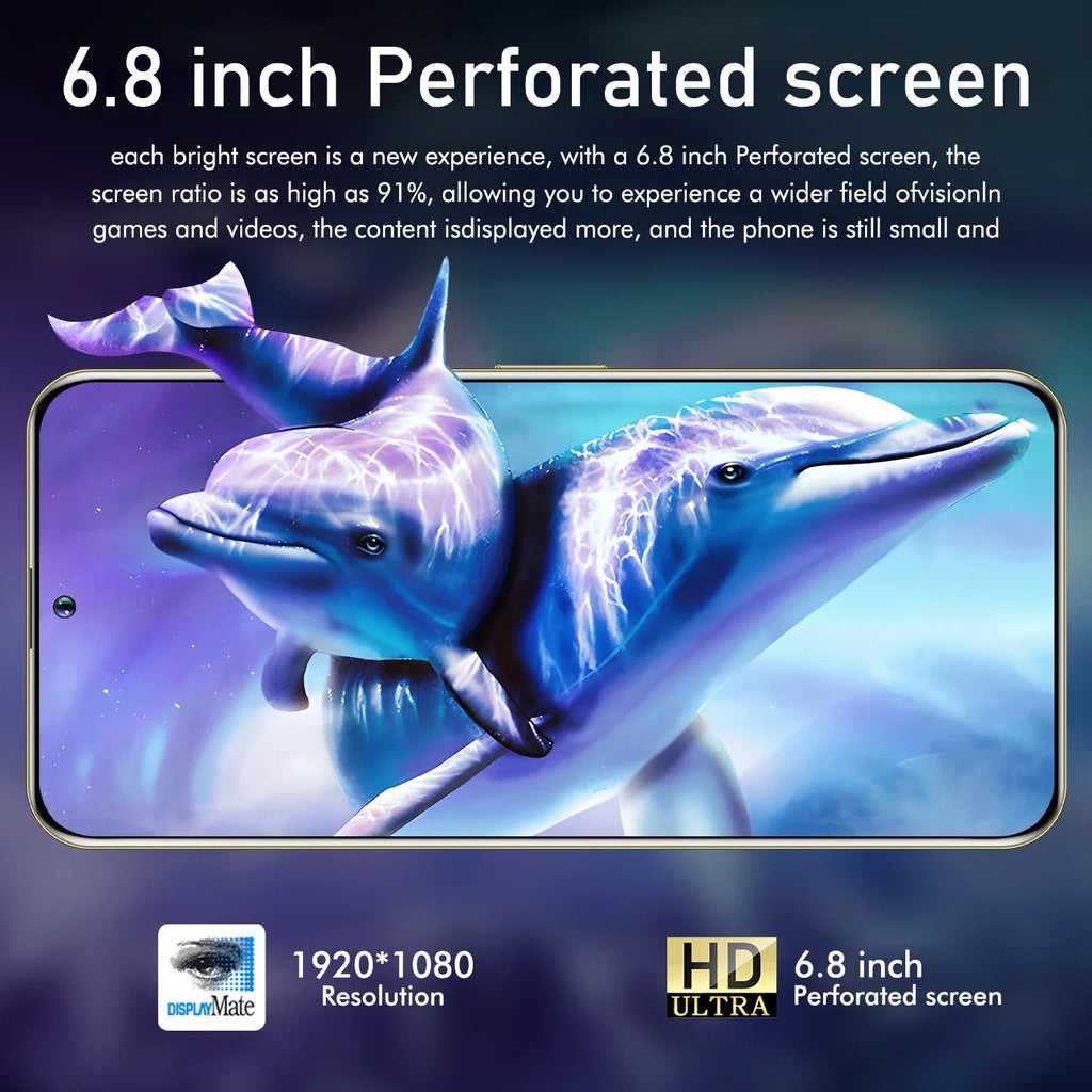 S24 Pro,Smartphone Android,6.8 inch,4GB RAM+128GB ROM,5000mAh,13+24MP,Mobile phone,Google Play,Dual SIM,Cellphones