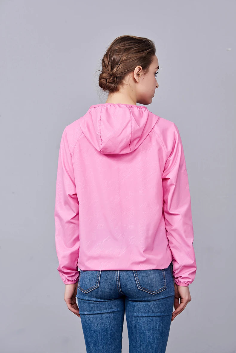 JNLN Unisex Hiking Jacket Men Women Waterproof Quick Dry Camping Windbreaker Outdoor Trekking Fishing Rain Coat Anti UV Clothes