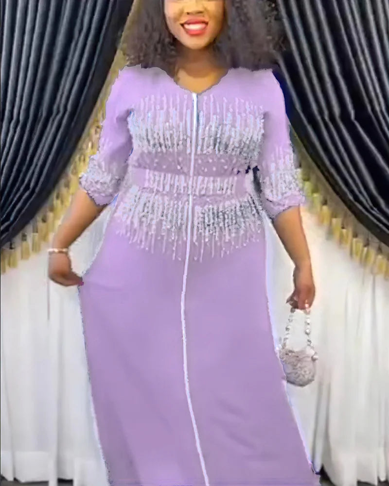 African Evening Dresses for Women Elegant Dashiki Ankara Outfits Gown Plus Size Turkey Wedding Party Long Maxi Dress 2023 New