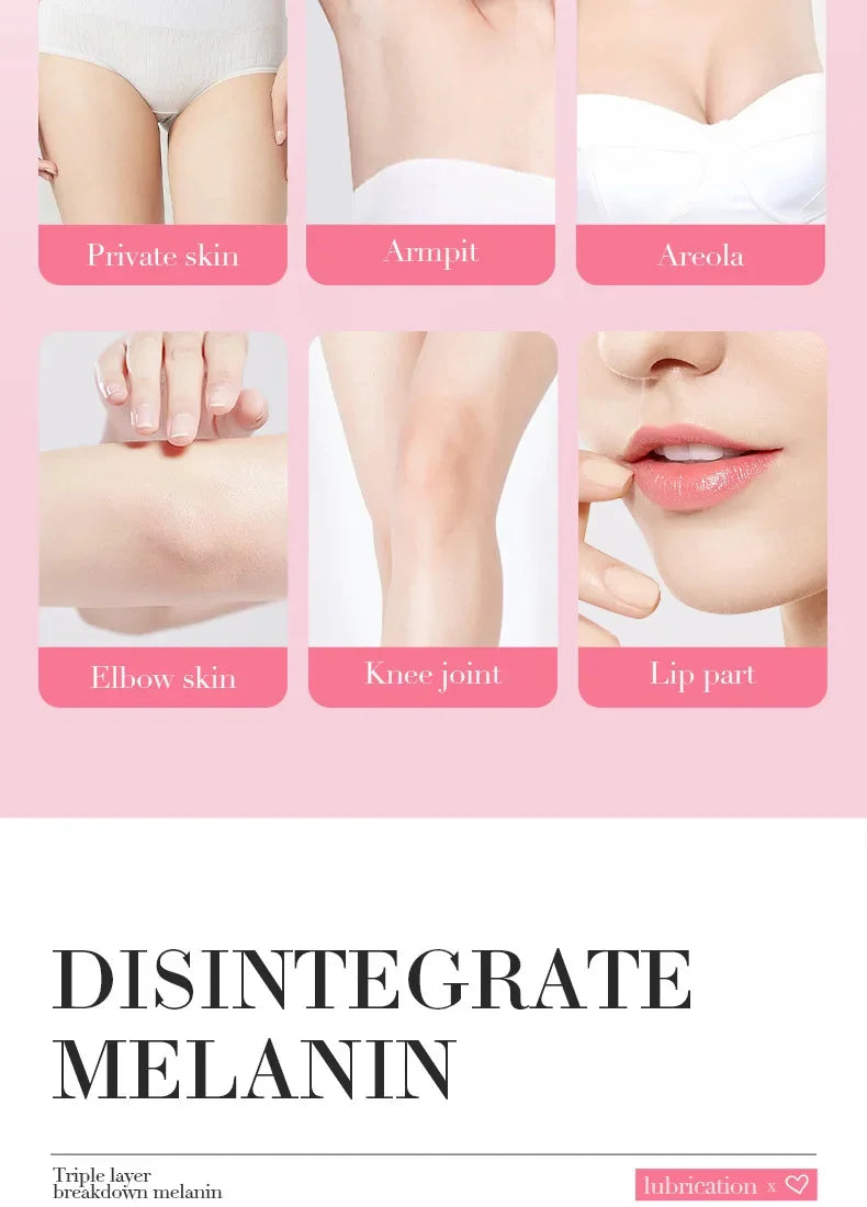 Body Whitening Cream Arms Thighs Underarm Knees Whitening Essence Cream Brighten Moisturizing Body Korean Skin Care Products